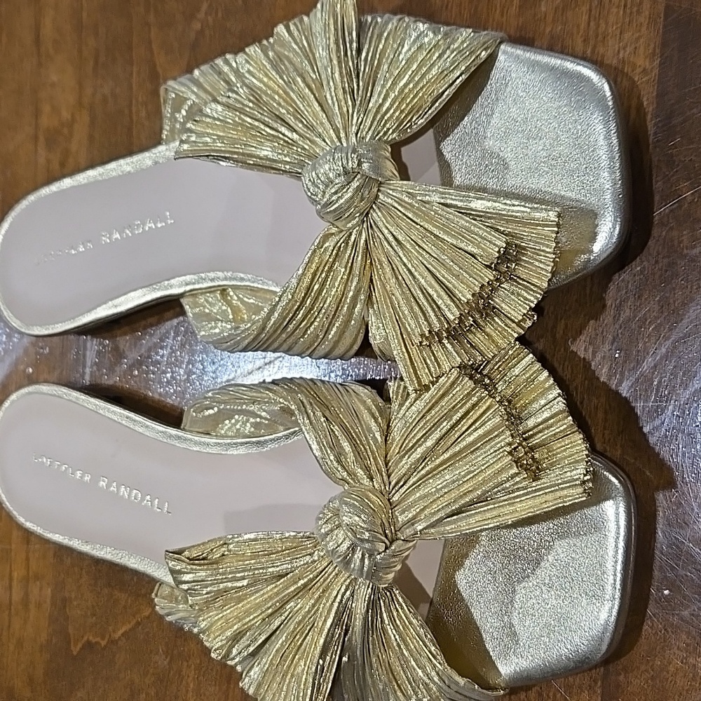 New gold sandals
